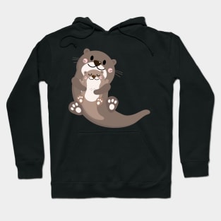 Significant Otters - Otters Mom Holding Each Other Hoodie